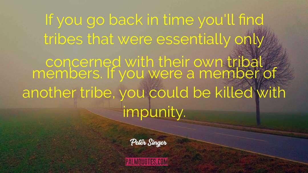 Go Back In Time quotes by Peter Singer