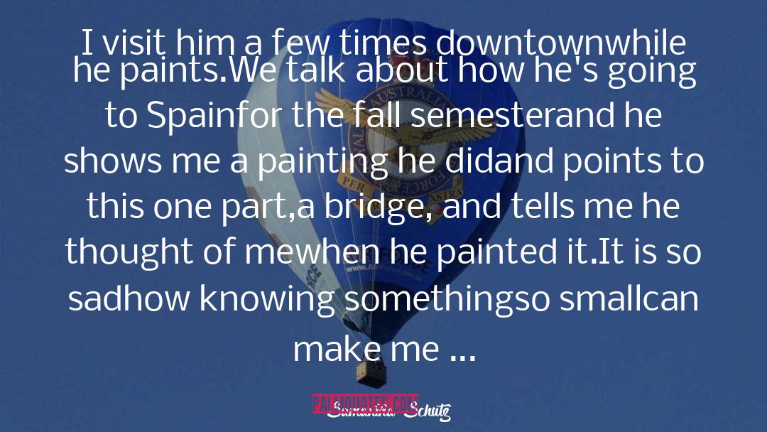 Go Downtown quotes by Samantha Schutz