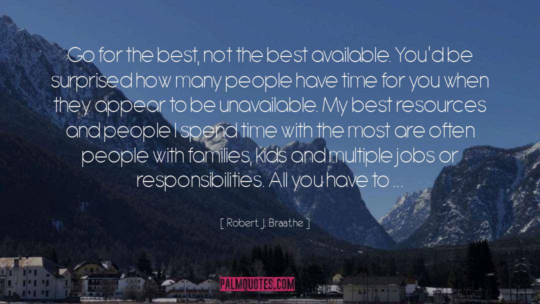 Go For The Best quotes by Robert J. Braathe