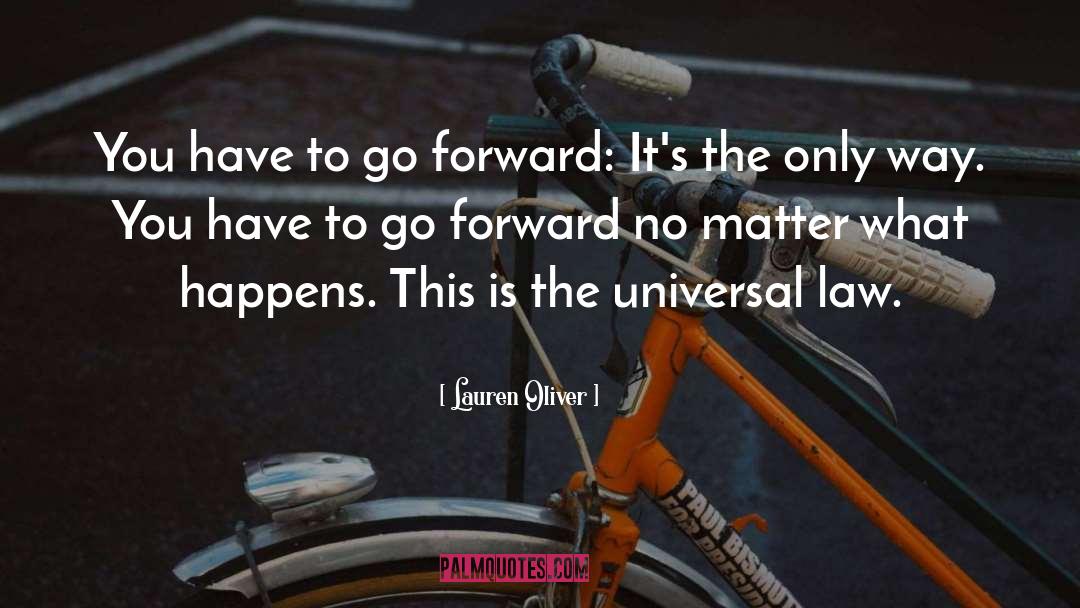 Go Forward quotes by Lauren Oliver