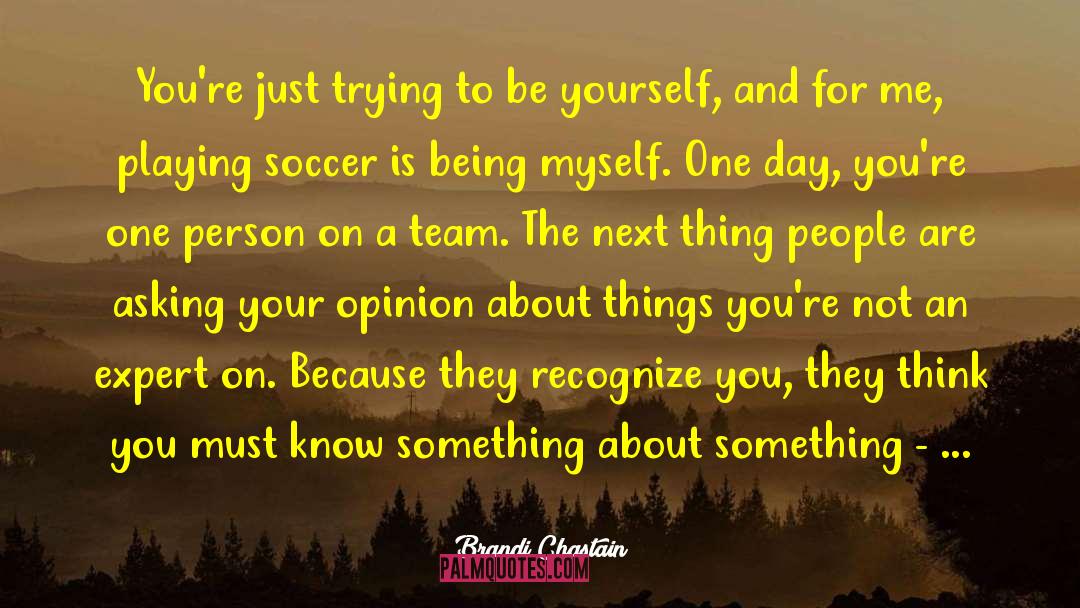 Go Soccer quotes by Brandi Chastain