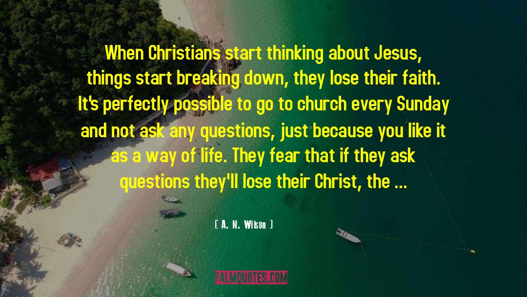 Go To Church quotes by A. N. Wilson