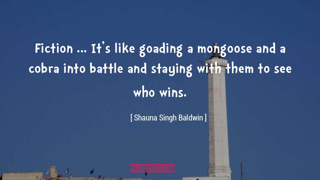 Goading quotes by Shauna Singh Baldwin