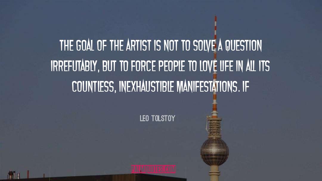 Goal quotes by Leo Tolstoy