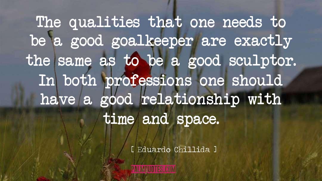 Goalkeeper quotes by Eduardo Chillida