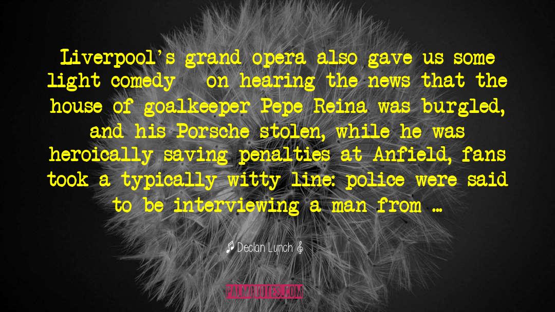 Goalkeeper quotes by Declan Lynch