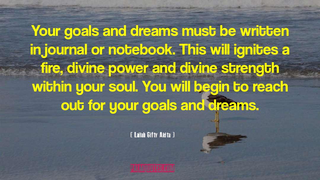 Goals And Dreams quotes by Lailah Gifty Akita