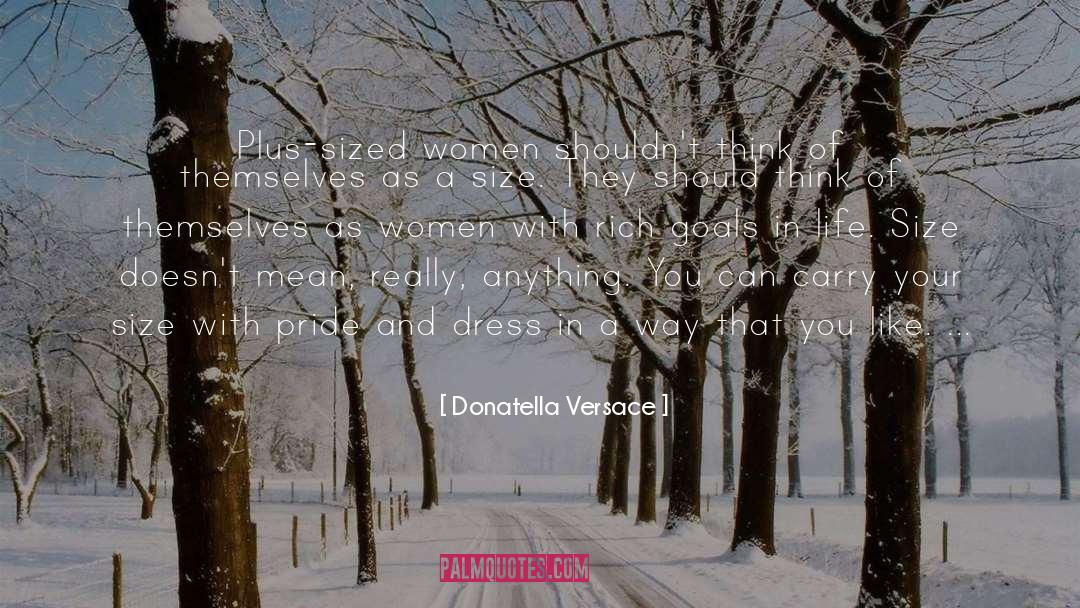 Goals In Life quotes by Donatella Versace