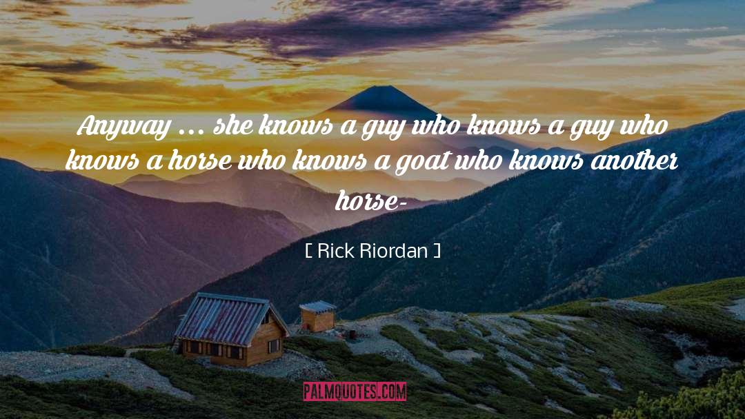 Goat quotes by Rick Riordan