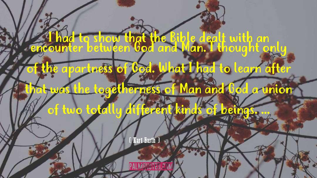 God And Man quotes by Karl Barth