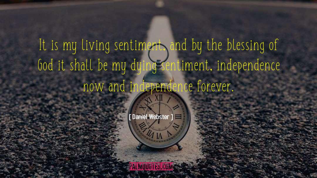 God Blessing quotes by Daniel Webster