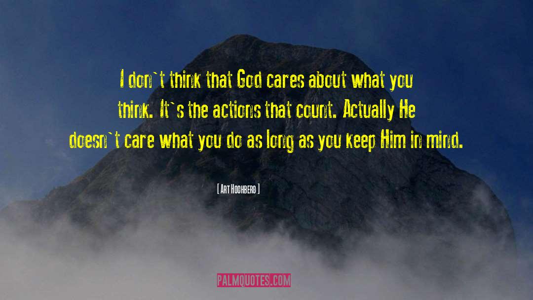 God Cares quotes by Art Hochberg