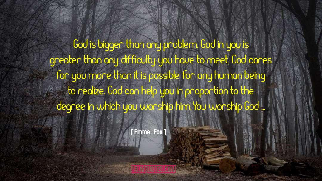 God Cares quotes by Emmet Fox