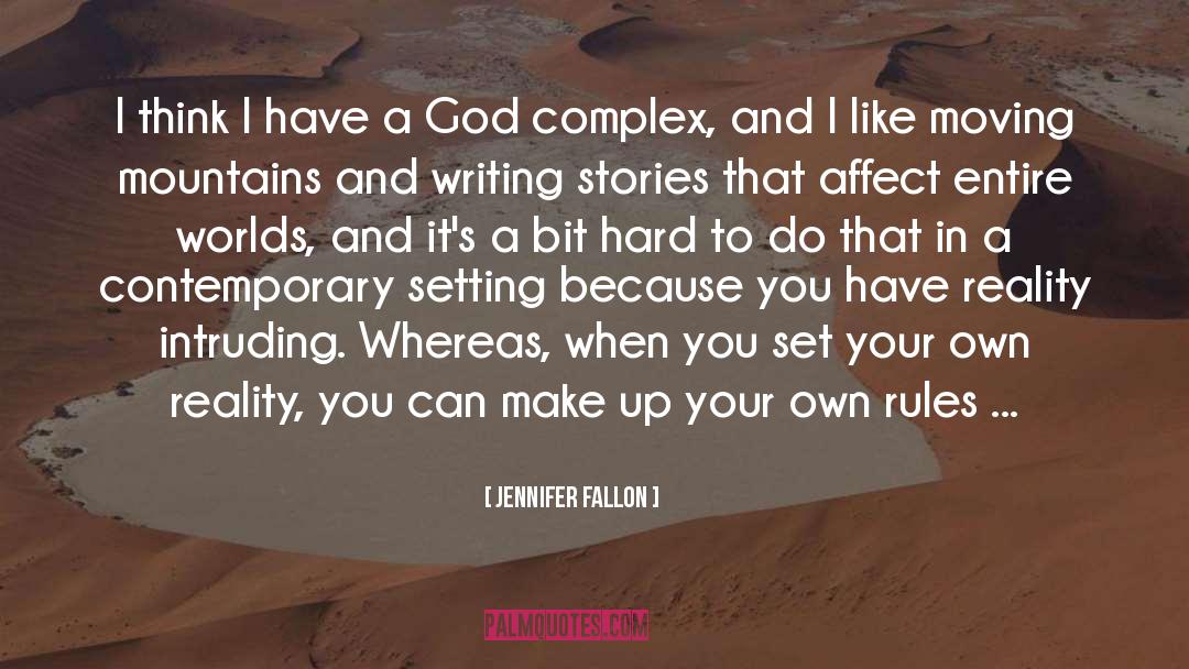 God Complex quotes by Jennifer Fallon