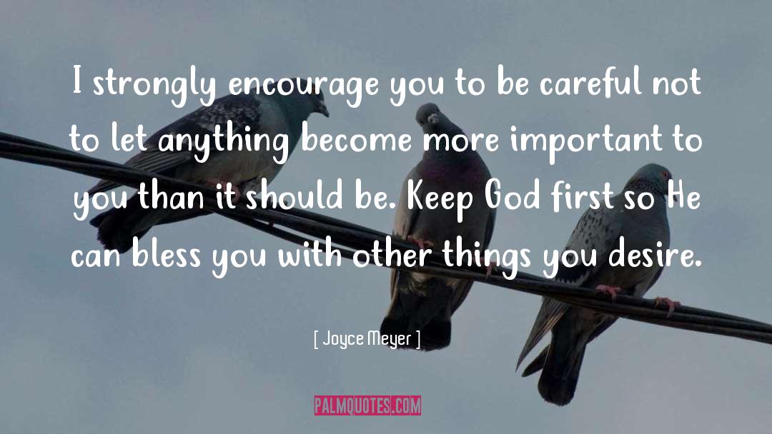 God First quotes by Joyce Meyer