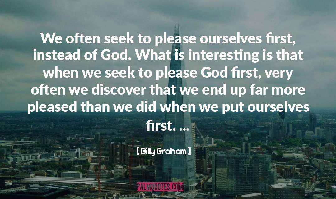 God First quotes by Billy Graham