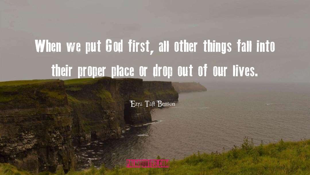 God First quotes by Ezra Taft Benson