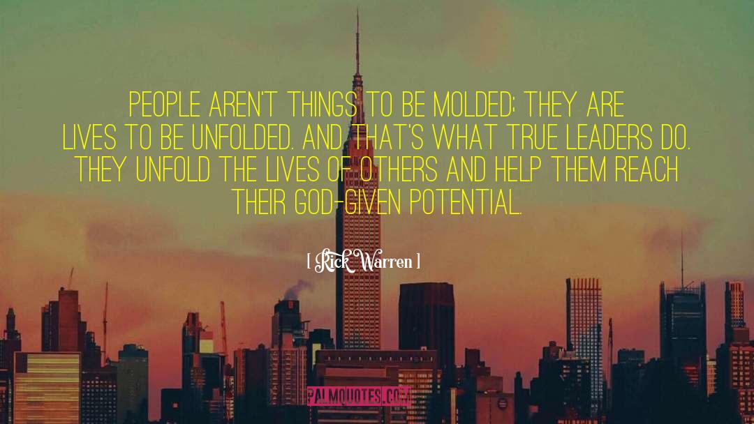 God Given Potential quotes by Rick Warren