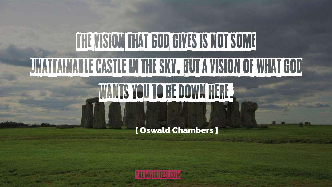 God Gives quotes by Oswald Chambers