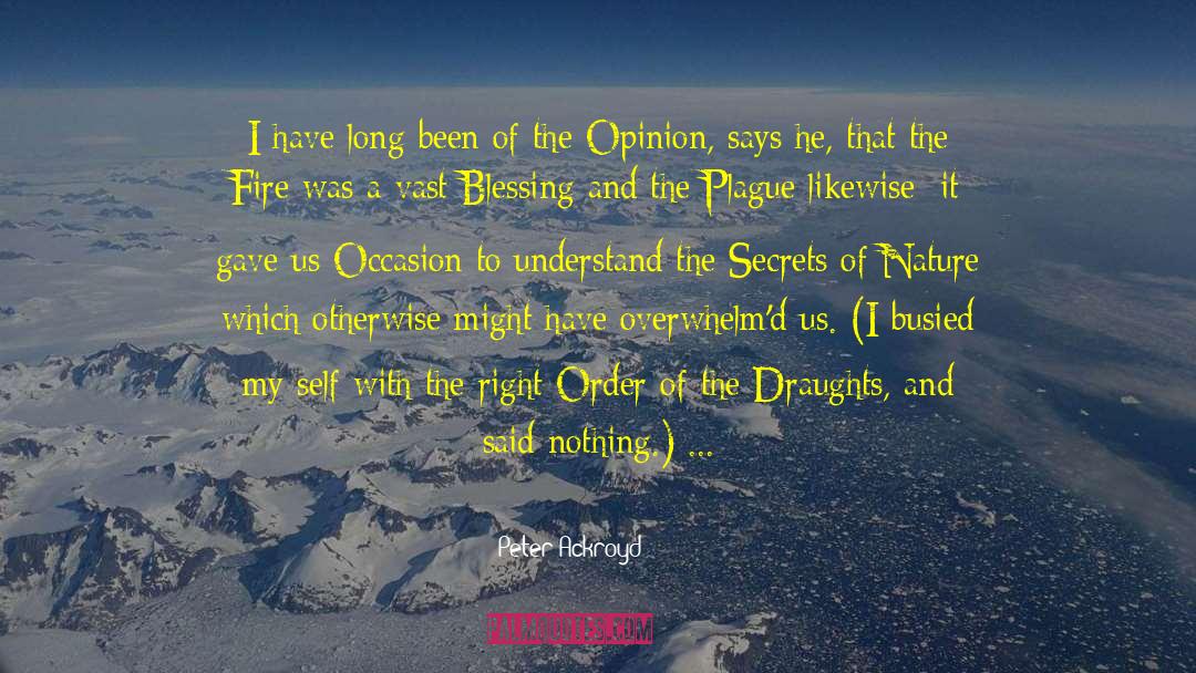 God Got A Blessing For Me quotes by Peter Ackroyd