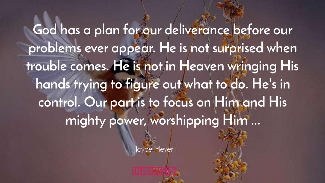 God Has A Plan quotes by Joyce Meyer