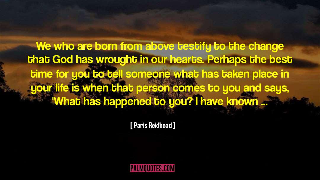 God Hiimself quotes by Paris Reidhead