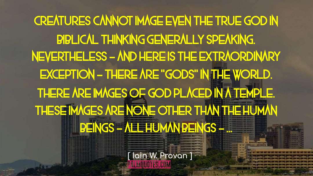 God Image quotes by Iain W. Provan