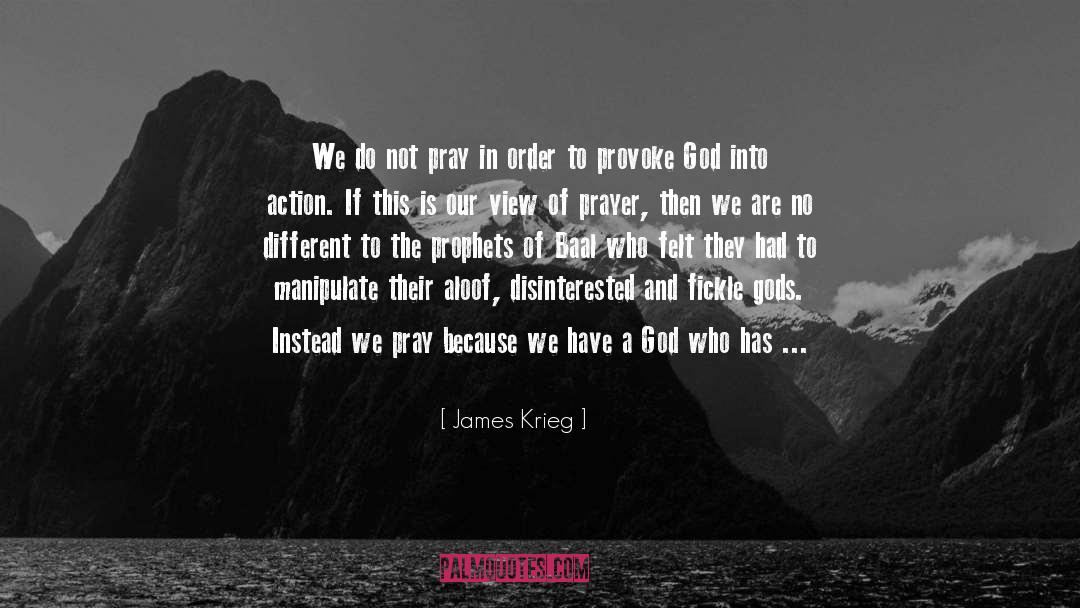 God Is A Good Provider quotes by James Krieg
