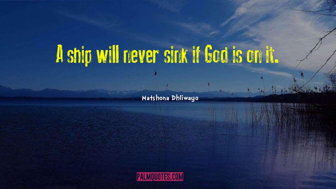 God Is Suffficient quotes by Matshona Dhliwayo