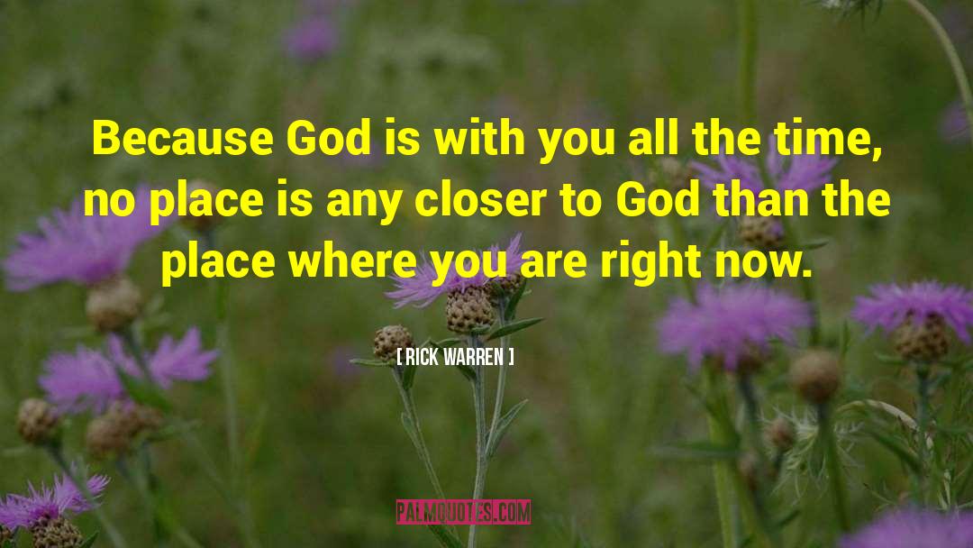 God Is With You quotes by Rick Warren