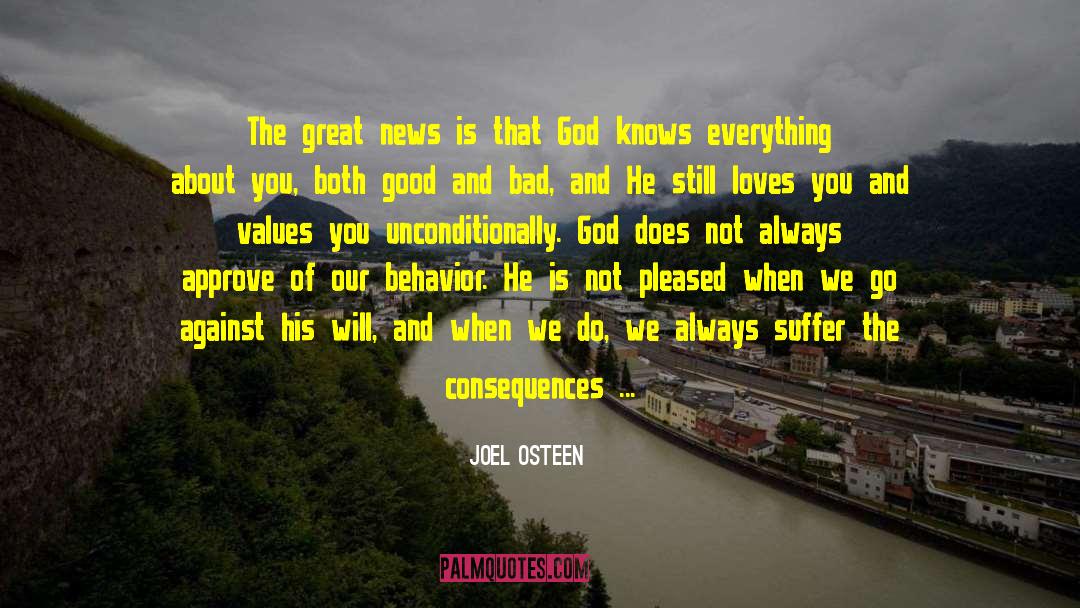 God Knows Our Thoughts quotes by Joel Osteen