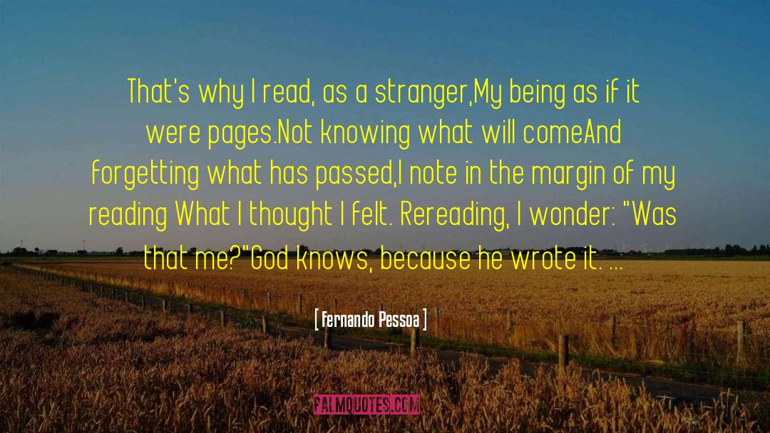 God Knows quotes by Fernando Pessoa