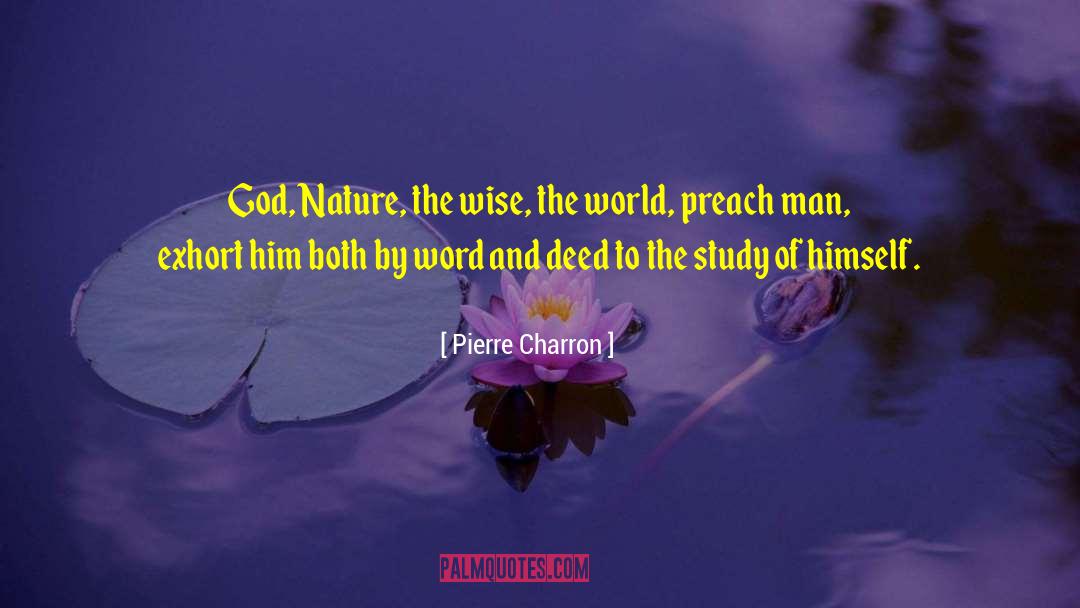 God Nature quotes by Pierre Charron