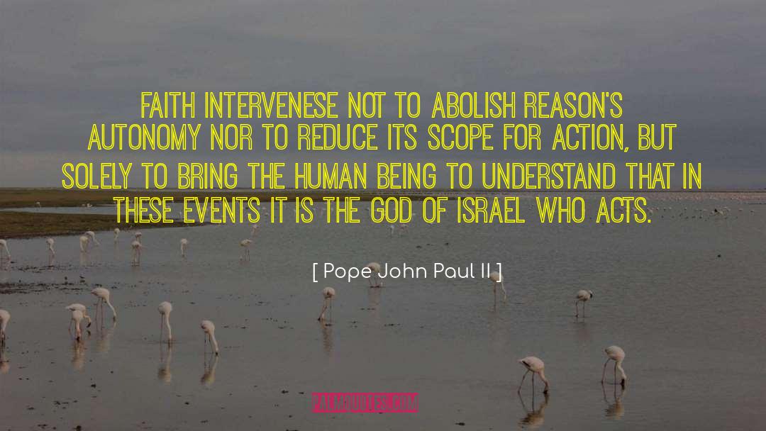 God Of Israel quotes by Pope John Paul II