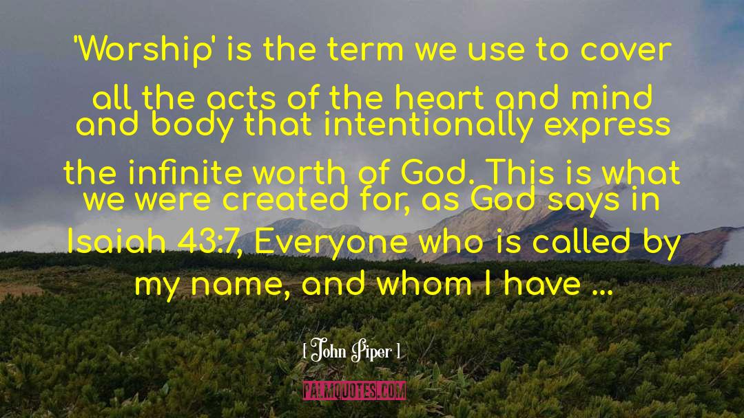 God Of Israel quotes by John Piper