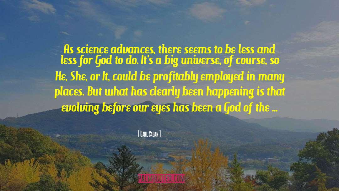 God Of The Gaps quotes by Carl Sagan