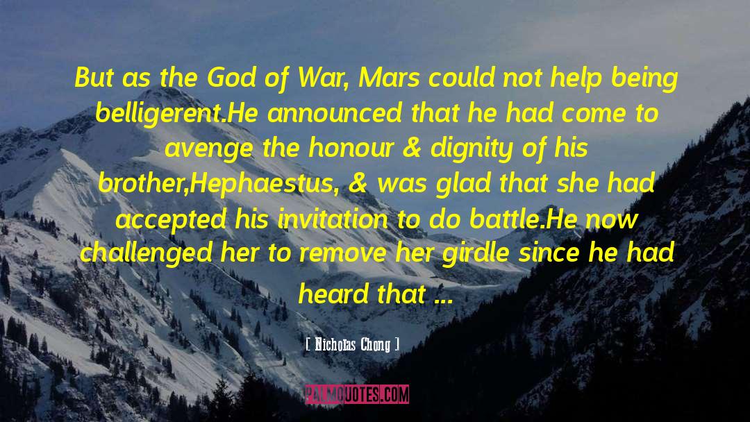 God Of War quotes by Nicholas Chong