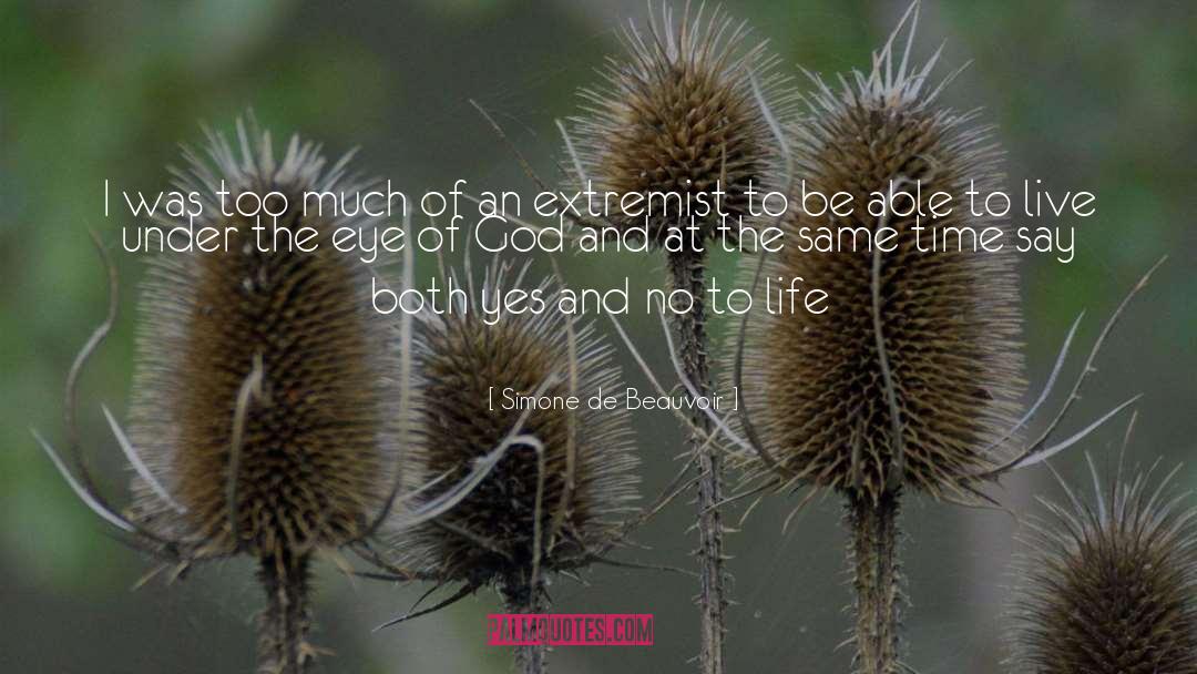 God Religion quotes by Simone De Beauvoir