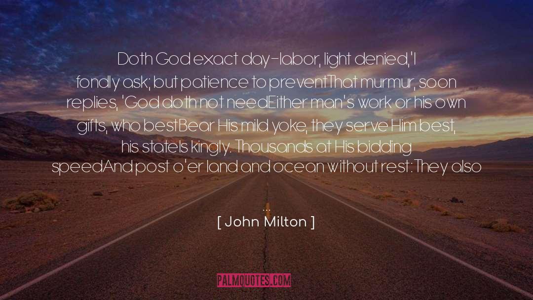 God S Blessings quotes by John Milton