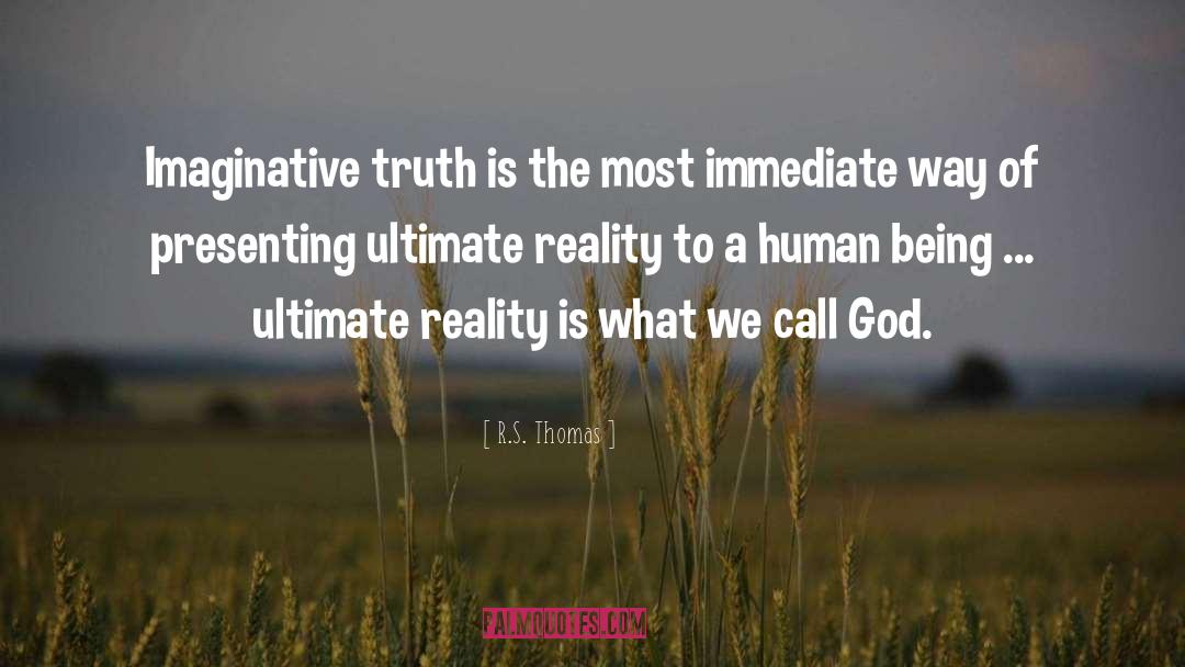 God S Identity quotes by R.S. Thomas