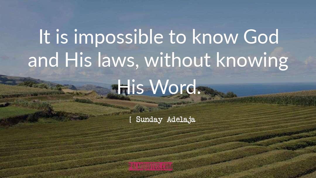 God S Laws And God S Word quotes by Sunday Adelaja