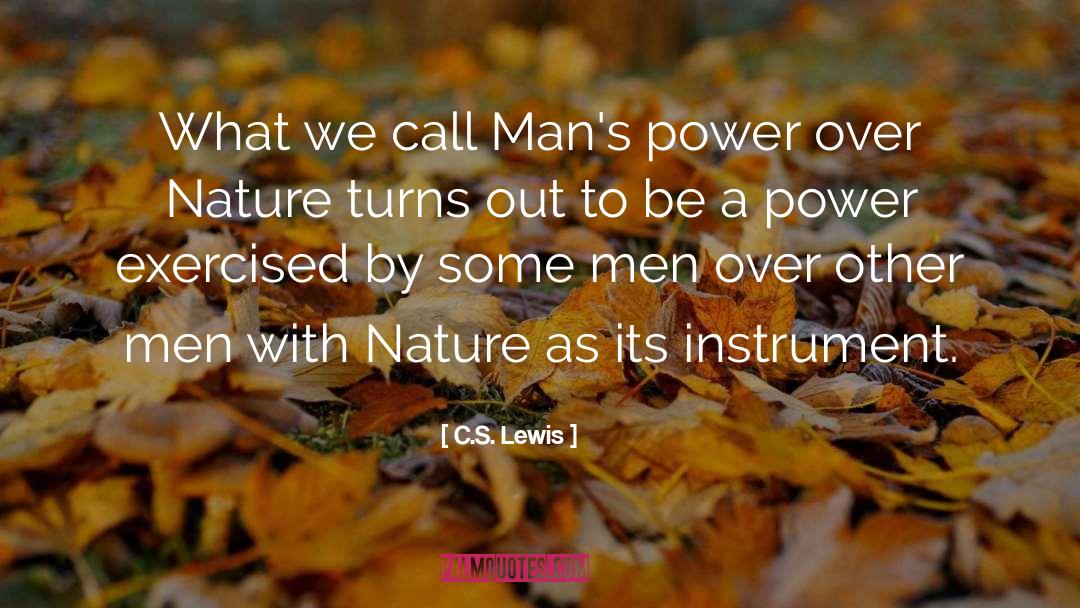 God S Power Over Nature quotes by C.S. Lewis