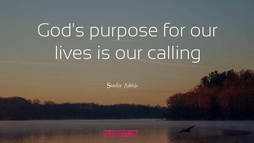 God S Purpose quotes by Sunday Adelaja