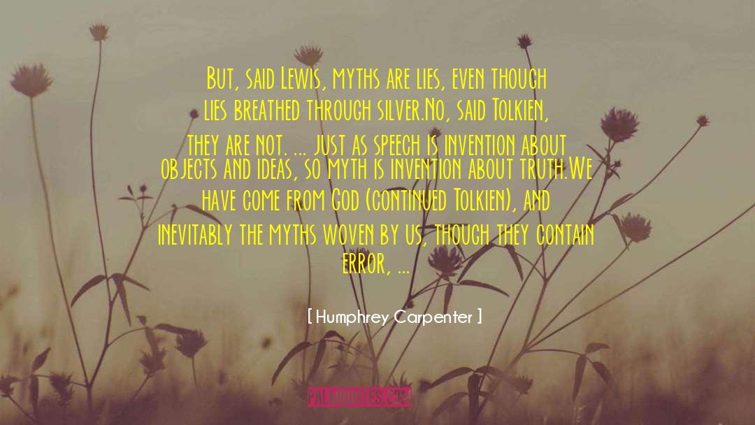 God S Son quotes by Humphrey Carpenter