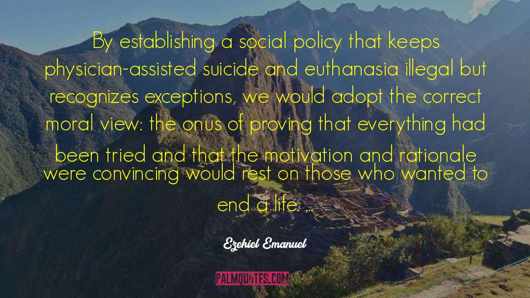 God S View On Suicide quotes by Ezekiel Emanuel
