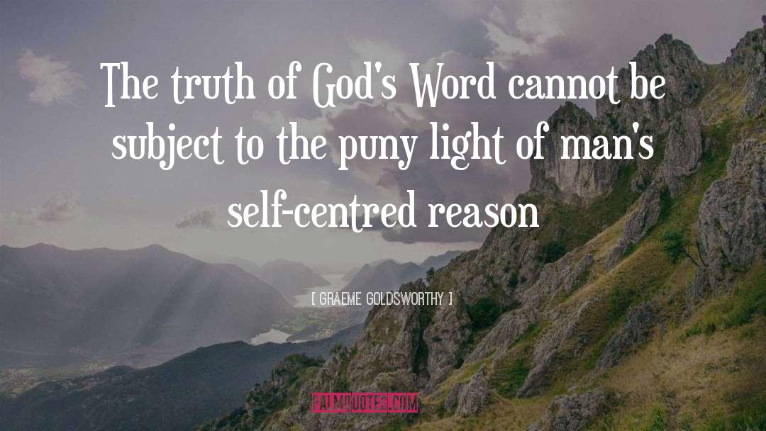 God S Word quotes by Graeme Goldsworthy