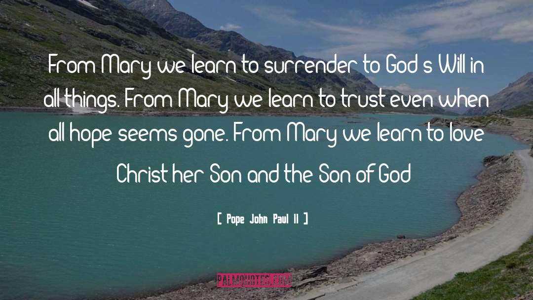 God Son quotes by Pope John Paul II