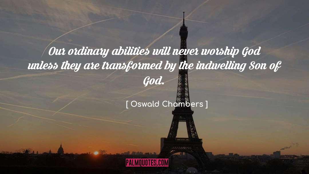 God Son quotes by Oswald Chambers