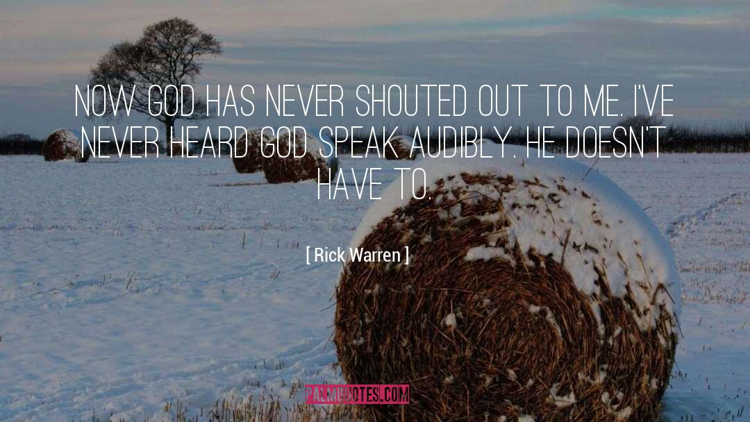 God Speak quotes by Rick Warren