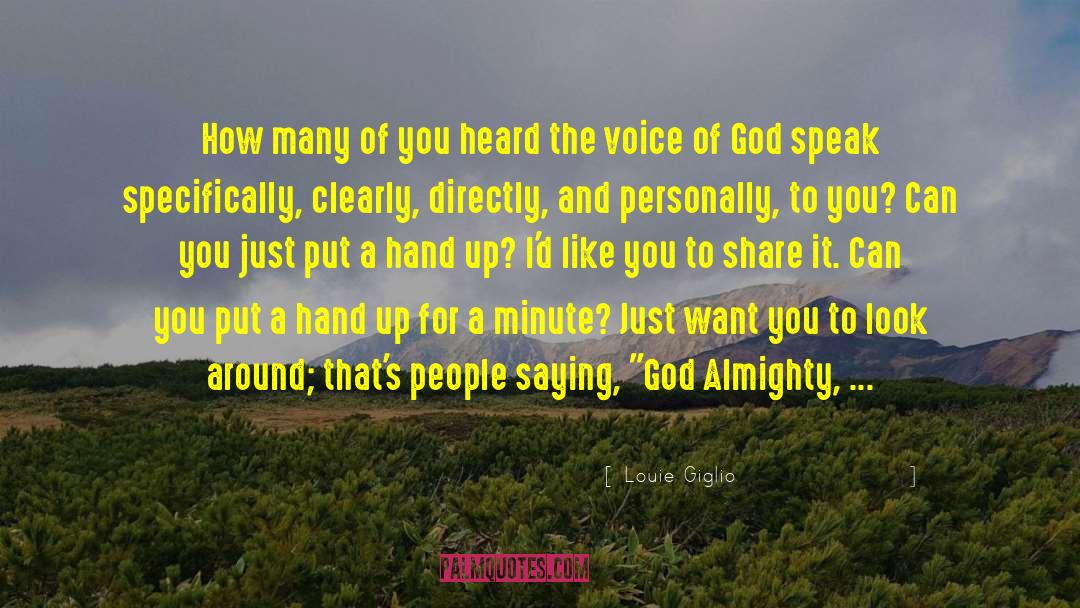 God Speak quotes by Louie Giglio